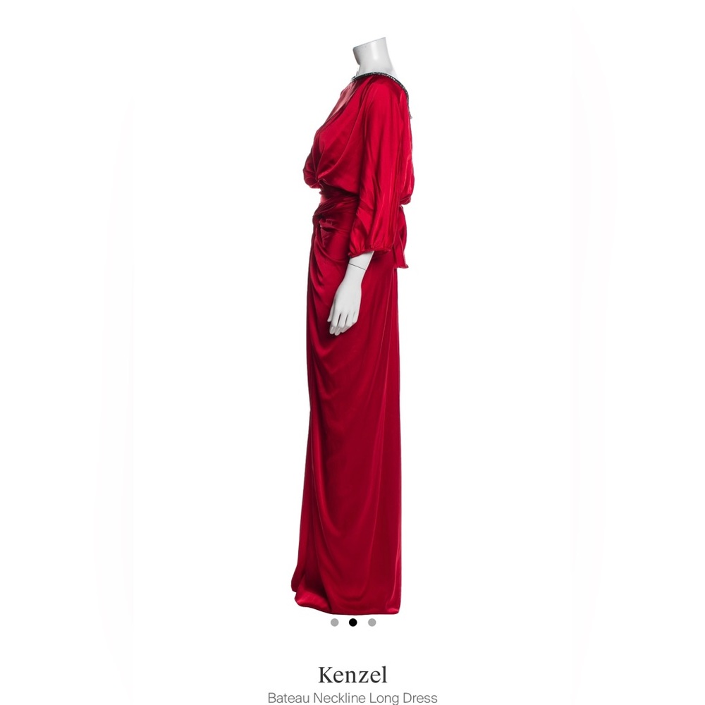 Red Prom Saten Dress